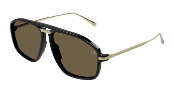 Dunhill DU0120S style-color Black/GOLD 001 / BROWN Lens