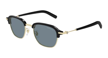 Montblanc MB0390S style-color Gold 002 / BLUE Lens