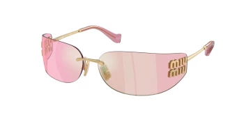 Miu Miu MU A51S style-color 5AK90Y Gold / Pink Infrared Lens