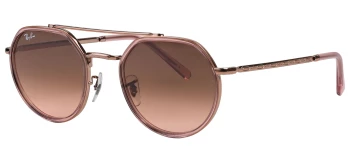 Ray-Ban RB3765 style-color 9069A5 Copper / Pink/Brown Lens