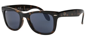 Ray-Ban RB4105 FOLDING WAYFARER style-color 710/R5 Havana / Blue Lens