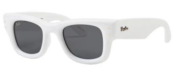 Ray-Ban RB4940 WAYFARER PUFFER 0RB4940 style-color 671/87 White / Ultra Black Lens