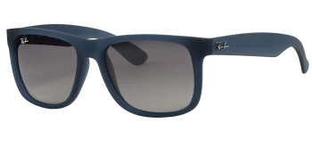Ray-Ban RB4165 JUSTIN style-color 681311 Rubber Blue / Gradient Grey Lens