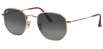 Ray-Ban RB3548N HEXAGONAL style-color 001/71 Arista Gold / Grey Gradient Lens
