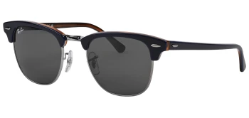 Ray-Ban RB3016 CLUBMASTER style-color 1278B1 Gunmetal Blue / Dark Grey Lens