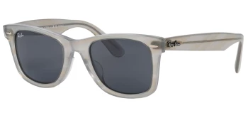 Ray-Ban RB2140F WAYFARER Asian Fit style-color 1407R5 Photo Striped Light Blue / Blue Lens