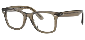 Ray-Ban RB2140F WAYFARER Asian Fit style-color 1387GG Photo Striped Grey / Clear/Blue Transitions Lens