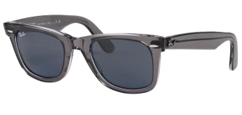 Ray-Ban RB2140 WAYFARER style-color 1355R5 Grey On Transparent / Blue Lens