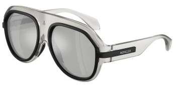 Moncler ME8012U FYNDER 0ME8012U style-color 50078V Matte Transparent Grey / Mirror Silver Lens