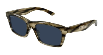 Balenciaga BB0423S style-color Havana 004 / BLUE Lens