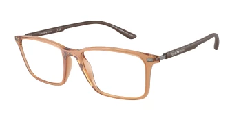 Emporio Armani EA3237 style-color 6110 Shiny Transparent Brown