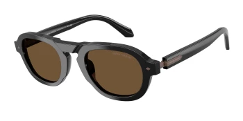Giorgio Armani AR8244 style-color 587553 Black / Dark Brown Lens