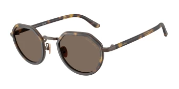 Giorgio Armani AR6181 style-color 640573 Matte Yellow Havana / Brown Lens