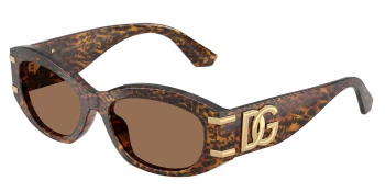 Dolce & Gabbana DG4502 style-color 347073 Leo Transparent / Dark Brown Lens