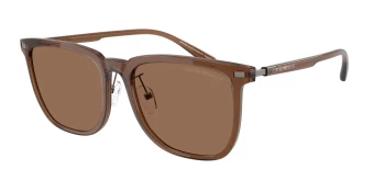 Emporio Armani EA4255D style-color 628273 Shiny Transparent Brown / Dark Brown Lens