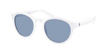 Polo PH4192 style-color 554472 Shiny White / Light Blue Lens