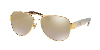 Coach HC7059 L138 style-color 92496E Gold / Gold Flash Gradient Lens