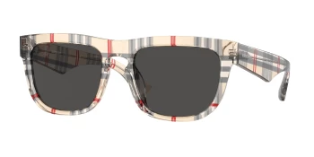 Burberry BE4431U style-color 412287 Vintage Check / Dark Grey Lens