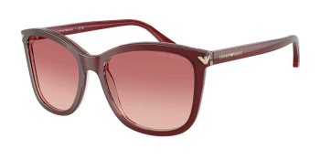 Emporio Armani EA4060 style-color 6377A5 Shiny Bordeaux / Pink Gradient Red Lens