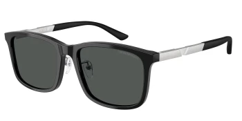 Emporio Armani EA4241D style-color 501787 Shiny Black / Dark Grey Lens
