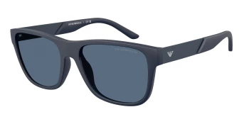 Emporio Armani EA4243 style-color 624480 Matte Blue / Dark Blue Lens