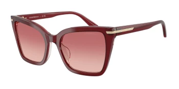 Emporio Armani EA4273BU style-color 6377A5 Shiny Bordeaux / Pink Gradient Red Lens