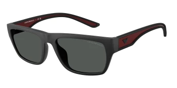 Emporio Armani EA4267U style-color 500987 Rubberized Matte Black / Dark Grey Lens