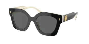 Tory Burch TY7201U style-color 198887 Black / Ivory / Dark Grey Lens