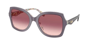 Coach HC8410U CW225 0HC8410U style-color 58957W Milky Violet / Floral Field / Purple Pink Gradient Lens