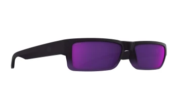 Spy CYRUS style-color 2671 Soft Matte Purple Fade / Happy Gray Green with Dark Purple Mirror Lens