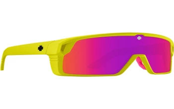 Spy MONOLITH style-color 1181 Matte Neon Yellow / Happy Gray Green with Pink Spectra Mirror Lens