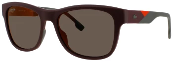 Lacoste L6043S style-color MATTE BURGUNDY/ORANGE MIRRO