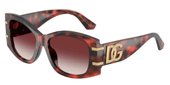 Dolce & Gabbana DG4501 style-color 33588H Red Havana / Clear Gradient Dark Brandy Lens
