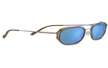 Serengeti BORON style-color 646 Shiny Gunmetal Brown Buffalo Acetate / Mineral Polarized 555nm Blue Cat 2 to 3 Lens