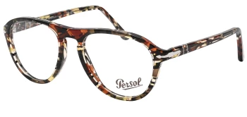 Persol PO3371V LYNN 0PO3371V style-color 1221 Amber Brown / Pirate Black