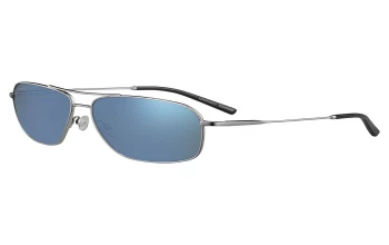 Serengeti DORWINN style-color 523 Shiny Silver / Mineral Polarized 555nm Blue Cat 2 to 3 Lens