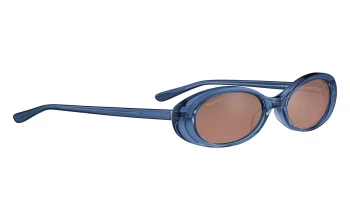 Serengeti BACALL style-color 702 Shiny Crystal Fed Blue / Mineral Polarized Drivers Gradient Cat 2 to 3 Lens