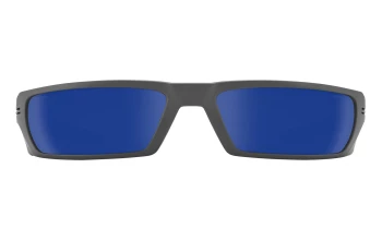 Spy REBAR ANSI style-color 2898 Ansi RX Matte Gunmetal / Happy Gray Green Polar with Dark Blue Mirror Lens