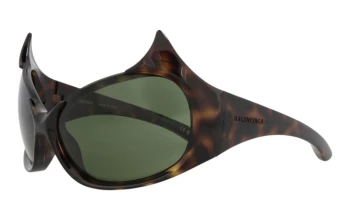 Balenciaga BB0284S style-color Havana 002 / GREEN Lens