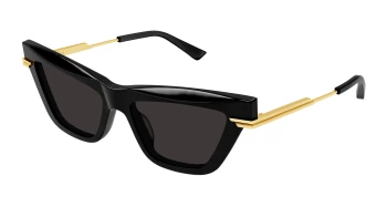 Bottega Veneta BV1241S style-color Black/GOLD 001 / GREY Lens