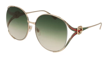 Gucci GG0225S style-color Gold 003 / Green Gradient Lens