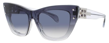 New BUGATTI 48L SCRY Cat-Eye Gradient Grey Crystal Women Sunglasses Authentic Bugatti Women main image 2