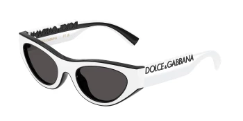 Dolce & Gabbana DX6012 style-color 346587 White / Black / Dark Grey Lens