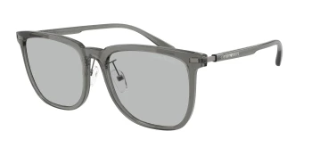 Emporio Armani EA4255D style-color 502987 Shiny Transparent Grey / Light Grey Lens