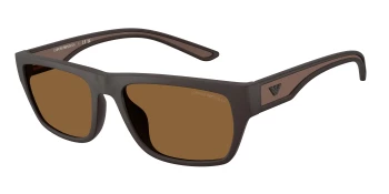 Emporio Armani EA4267U style-color 618673 Rubberized Matte Brown / Brown Lens