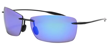 Maui Jim LIGHTHOUSE style-color Shiny Black / Blue Hawaii Lens