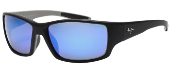 Maui Jim Local Kine style-color B810-53B Soft Black With Sea Blue And Grey / Blue Hawaii Lens