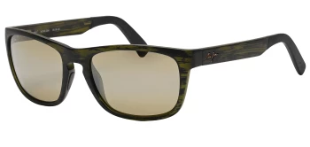 Maui Jim Mongoose style-color HT755-15M Matte Green Stripe / Neutral Grey Lens