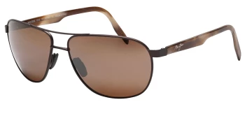 Maui jim CASTLES style-color H728-01M Matte Chocolate / HCL Bronze Lens