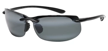 Maui Jim Banyans Asian Fit style-color 412N-02 Gloss Black / Neutral Grey Lens